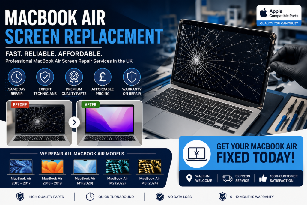 MacBook Air Screen Replacement UK | Same Day Screen Repair