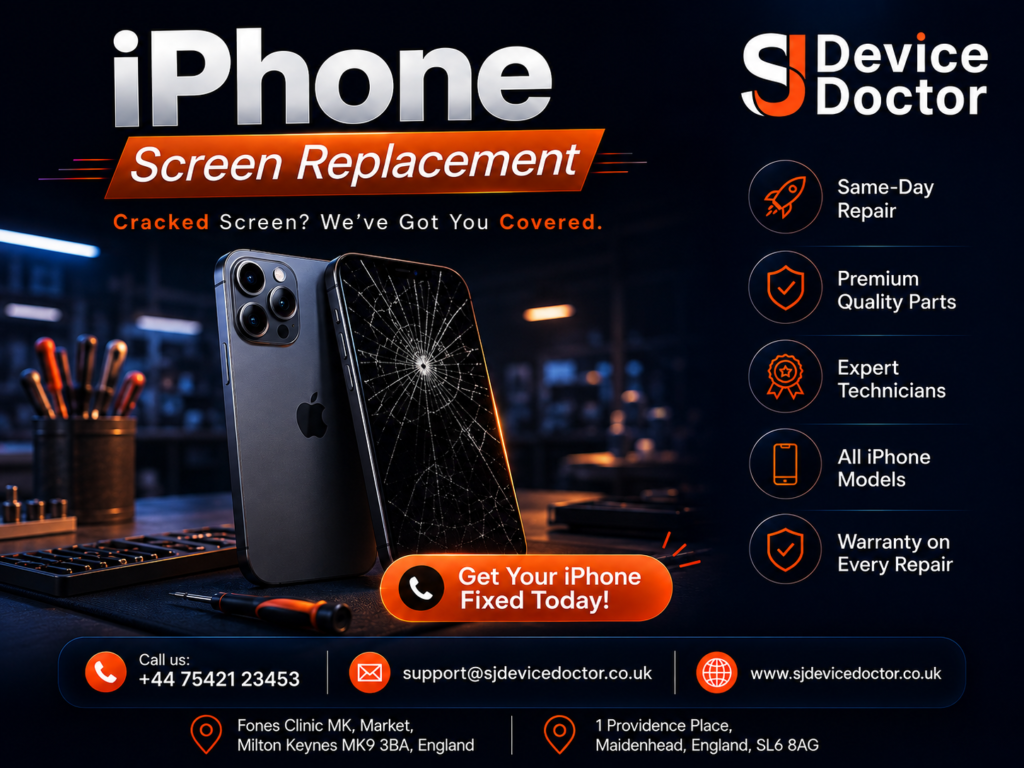 iPhone Screen Replacement UK – Cost, Fix & Guide