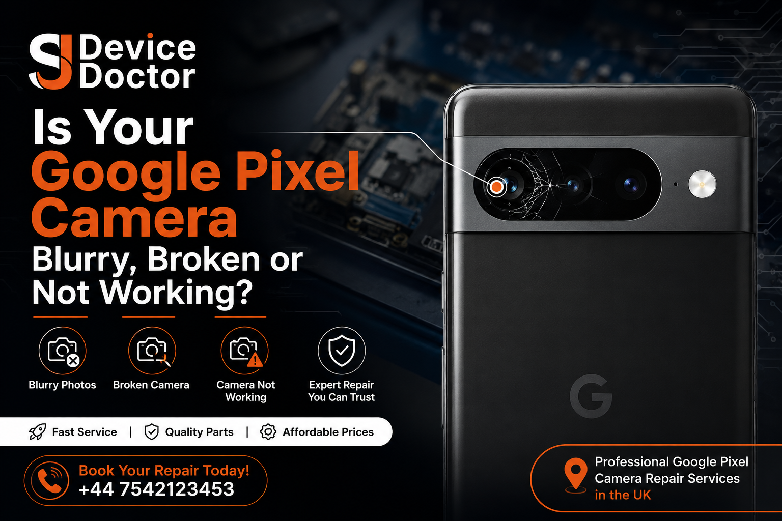 Google Pixel Mobile Camera Repair UK